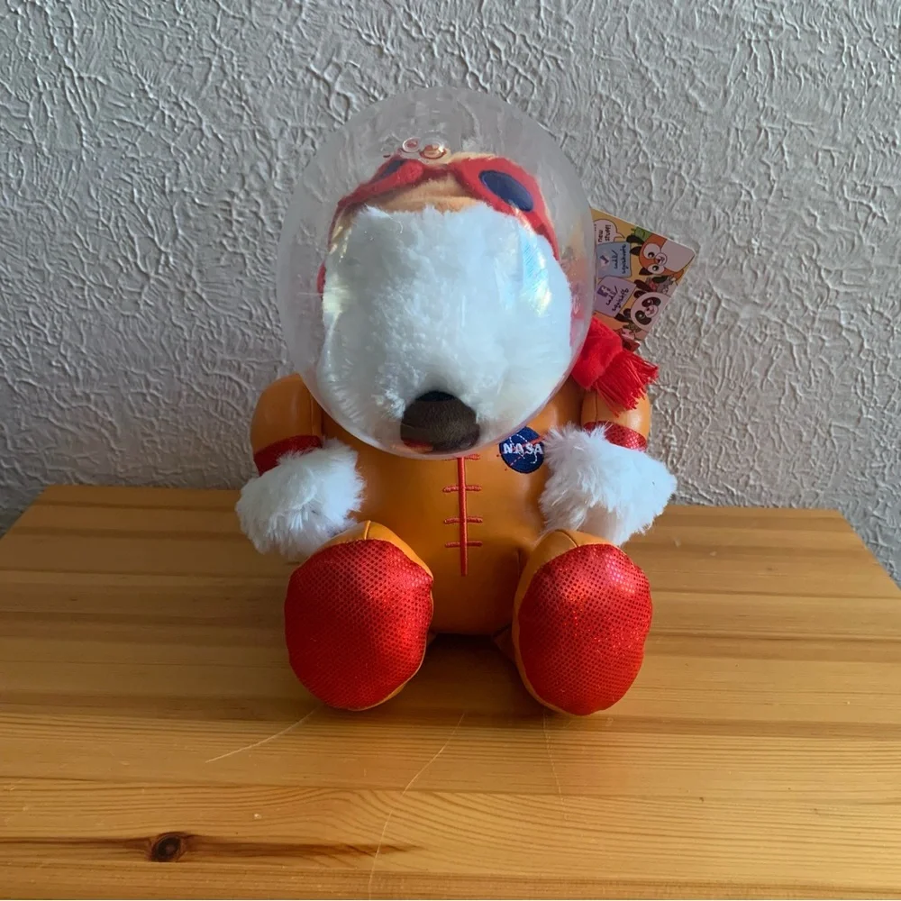 Snoopy Orange Plush Squishable Space Astronaut